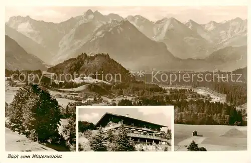 AK / Ansichtskarte  Thalhofen_Allgaeu Blick vom Malerwinkel Berghaus Jaegerwinkel Thalhofen Allgaeu