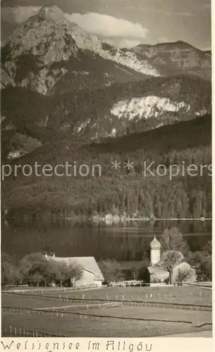 AK / Ansichtskarte  Weissensee_Fuessen Panorama Weissensee Fuessen