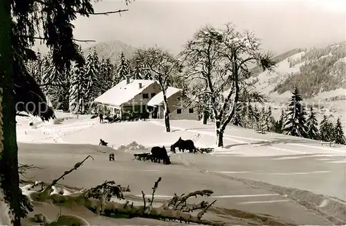 AK / Ansichtskarte  Thalkirchdorf Berggaststaette Schwand Alpe Thalkirchdorf