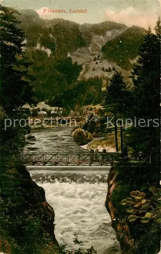 AK / Ansichtskarte  Fuessen_Allgaeu Lechfall Fuessen Allgaeu