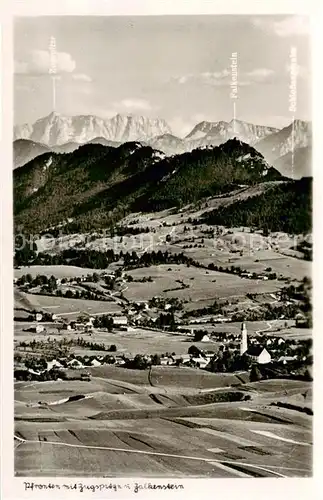 AK / Ansichtskarte  Pfronten Panorama mit Zugspitze und Falkenstein Pfronten