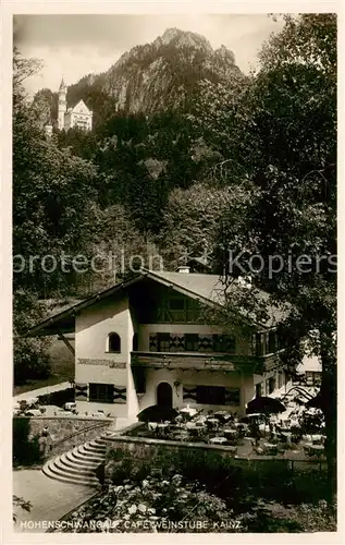 AK / Ansichtskarte  Hohenschwangau Cafe Weinstube Kainz Hohenschwangau