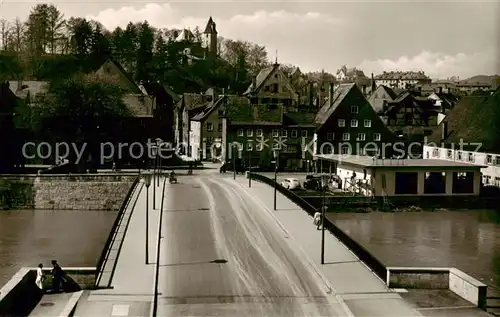 AK / Ansichtskarte  Kempten_Allgaeu St Mang Bruecke Kempten Allgaeu