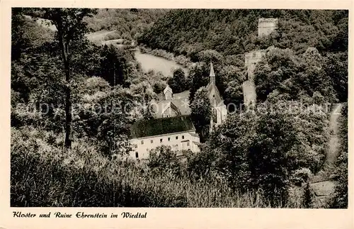 AK / Ansichtskarte 73800838 Neuwied_Rhein Kloster und Ruine Ehrenstein Neuwied Rhein