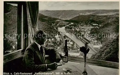 AK / Ansichtskarte  Bad_Ems_Lahn Blick vom Cafe Restaurant Konkordiaturm Bad_Ems_Lahn