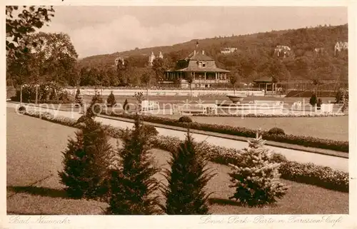 AK / Ansichtskarte  Bad_Neuenahr-Ahrweiler Lenne Park Partie mit Terrassen Cafe Bad_Neuenahr-Ahrweiler