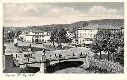 AK / Ansichtskarte  Siegen__Westfalen Siegbruecke Feldpost 