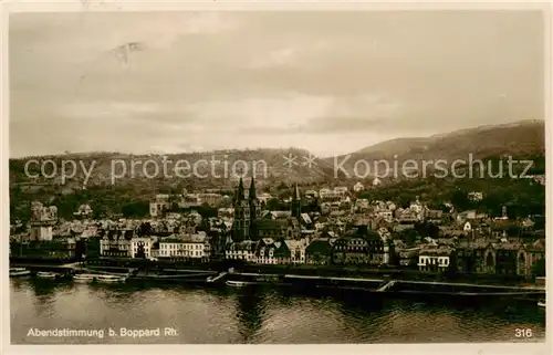 AK / Ansichtskarte  Boppard_Rhein Panorama Boppard Rhein