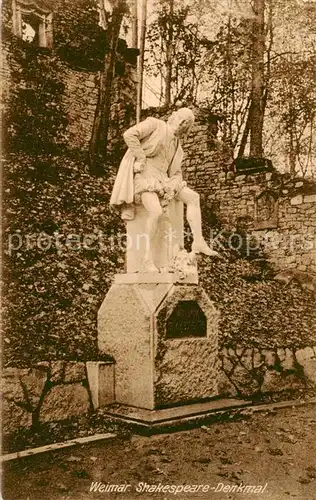 AK / Ansichtskarte  Weimar__Thueringen Shakespeare Denkmal 