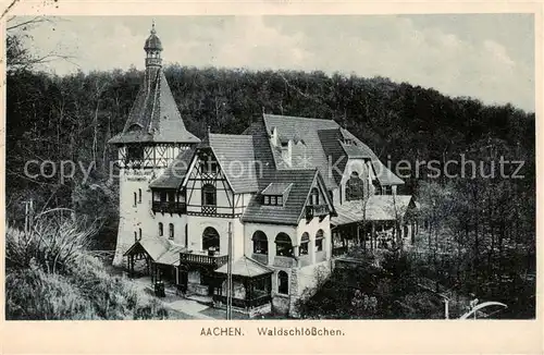 AK / Ansichtskarte  Aachen Waldschloesschen Aachen