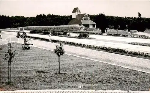 AK / Ansichtskarte  Adelsried Autobahnkirchlein Maria Schutz der Reisenden Adelsried