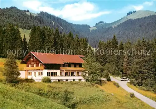 AK / Ansichtskarte  Wertach Terrassen Cafe Pension Alpenhaus Zum Toni Wertach