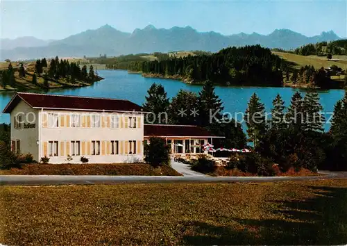 AK / Ansichtskarte  Rosshaupten_Forggensee Rasthaus am Forggensee Rosshaupten Forggensee