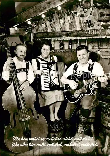 AK / Ansichtskarte  Trauchgau Cafe Weinstube Gletscherspalte Musiktrio Trauchgau