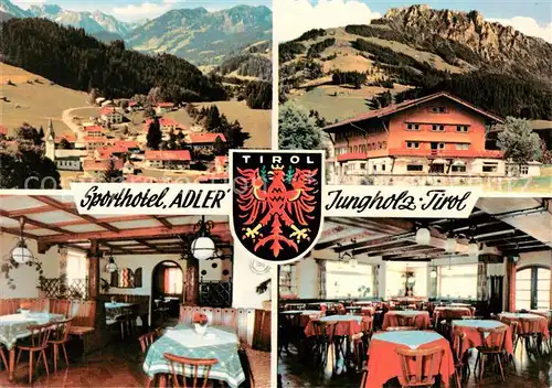 AK / Ansichtskarte  Jungholz_Tirol_AT Sporthotel Adler Panorama Gastraeume 