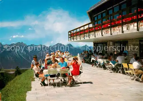 AK / Ansichtskarte  Schwangau Panorama Gaststaette Tegelberg Terrasse Schwangau