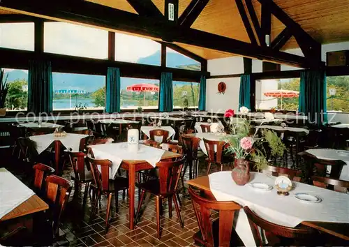 AK / Ansichtskarte  Fuessen_Forggensee Bootshafen Restaurant am Forggensee Gastraum 