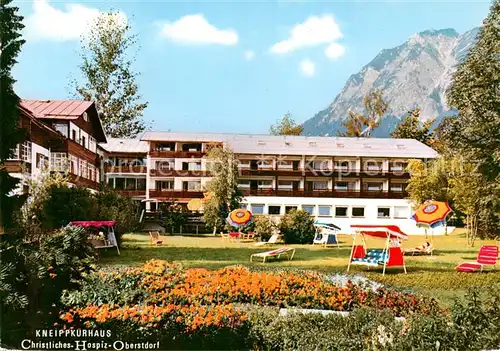 AK / Ansichtskarte 73800948 Oberstdorf Kneippkurhaus Christliches Hospiz Liegewiese Oberstdorf