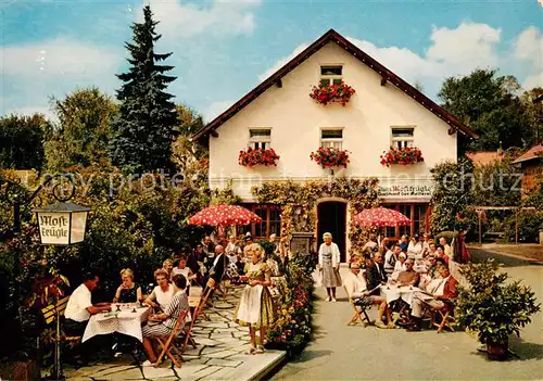 AK / Ansichtskarte 73800955 Bad_Woerishofen Gasthaus Zum Mostkruegle Terrasse Bad_Woerishofen