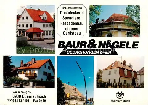 AK / Ansichtskarte Oberneufach_Markt_Wald Dachdeckerei Baur und Naegele Details 