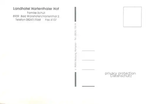 AK / Ansichtskarte 73800984 Bad_Woerishofen Landhotel Hartenthaler Hof Gaststube Zimmer Panorama Bad_Woerishofen