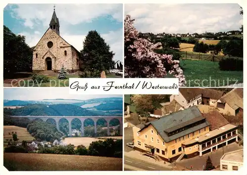 AK / Ansichtskarte  Fernthal Hotel Dreischlaeger Hof Kirche Viadukt Fernthal