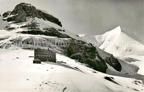 AK / Ansichtskarte Bluemlisalphuette_2840_Kandersteg_BE mit Weisser und Wilder Frau 