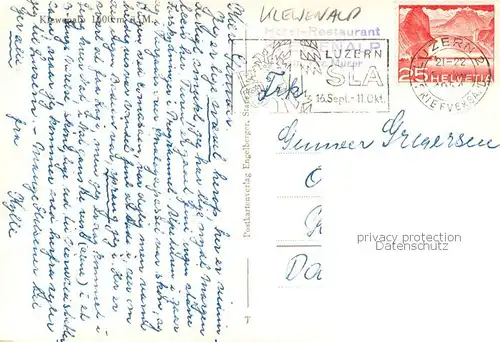 AK / Ansichtskarte Klewenalp Hotel Restaurant Klewenalp Terrasse Luftseilbahn Klewenalp