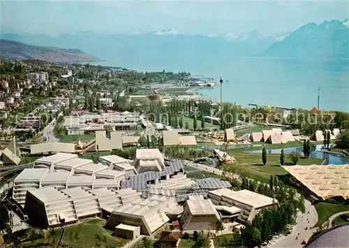 AK / Ansichtskarte Lausanne_VD Exposition nationale suisse 1964 Vue aerienne du secteur de lindustrie et de l artisanat Lausanne VD
