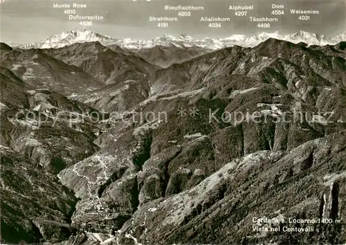 AK / Ansichtskarte Cardada_Locarno_TI Vista nel Centovalli 