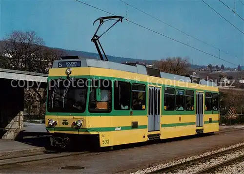 AK / Ansichtskarte Neuchatel_NE Strassenbahn Neuchatel NE