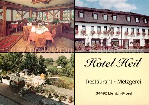 AK / Ansichtskarte  Loesnich Hotel Heil Restaurant Terrasse Loesnich