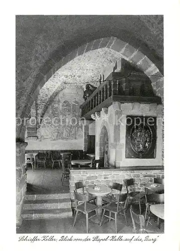 AK / Ansichtskarte  Trier Schieffer Keller Blick von der Stapel Halle auf die Burg Trier