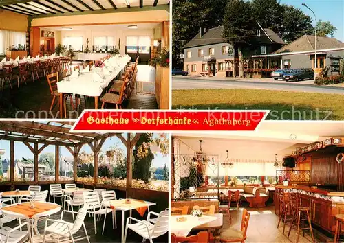 AK / Ansichtskarte  Agathaberg Gasthaus Dorfschaenke Agathaberg Gastraeume Bar Agathaberg