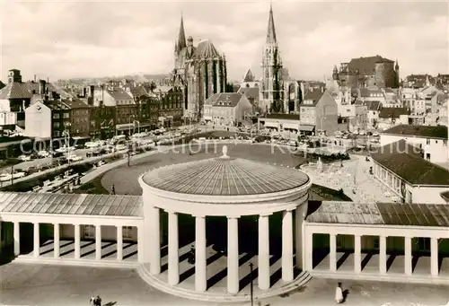 AK / Ansichtskarte  Bad_Aachen Elisenbrunnen und Dom Bad_Aachen