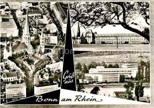AK / Ansichtskarte 73801111 Bonn_Rhein Fliegeraufnahme Teilansichten Bonn_Rhein