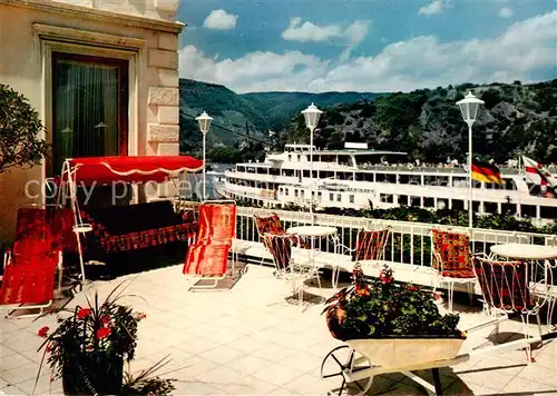 AK / Ansichtskarte 73801120 Boppard_Rhein Dachgarten im Bellevue Rheinhotel Boppard Rhein