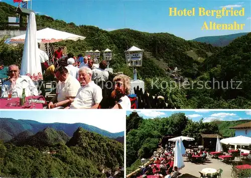 AK / Ansichtskarte 73801141 Altenahr Hotel Bergfried Panorama Terrasse Altenahr
