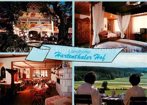 AK / Ansichtskarte  Bad_Woerishofen Landhotel Hartenthaler Hof Gaststube Terrasse Zimmer Bad_Woerishofen