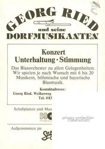 AK / Ansichtskarte 73801185 Bad_Woerishofen Georg Ried und seine Dorfmusikanten Bad_Woerishofen