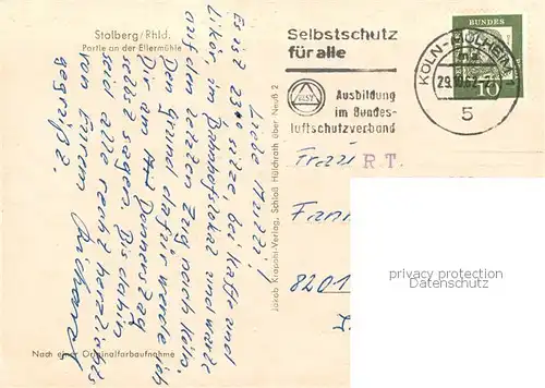 AK / Ansichtskarte  Stolberg_Rheinland Partie an der Ellermuehle Stolberg_Rheinland