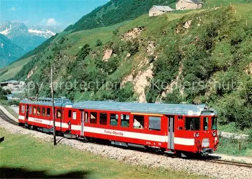 AK / Ansichtskarte Furka Oberalp Bahn Pendelzug mit Triebwagen BDeh 2 4 41 SLM BBC SAAS 1941 Furka Oberalp Bahn