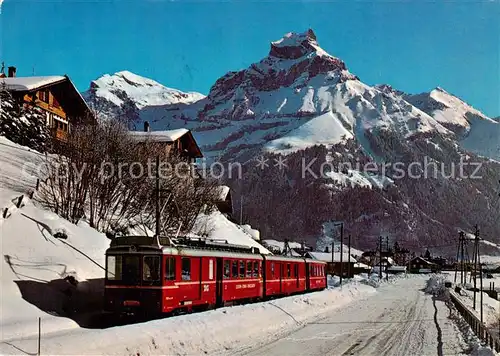 AK / Ansichtskarte Engelberg__OW Luzern Stans Engelberg Bahn mit Hahnen 