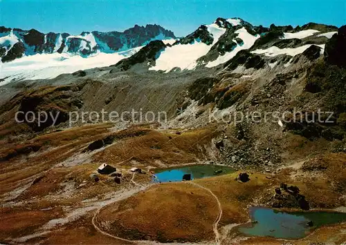 AK / Ansichtskarte Grialetschhuette_2542m_GR Bergsee Piz Vadret Piz Grialetsch Gletscher Albula Alpen 