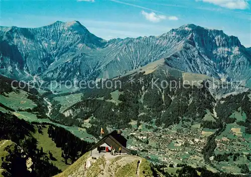 AK / Ansichtskarte Lohnerhuette_2171m_Adelboden_BE Berghuette Berner Alpen Albristhorn Gsuer 