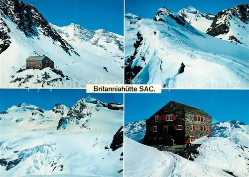 AK / Ansichtskarte Britanniahuette_3029m_VS Berghuette Walliser Alpen 