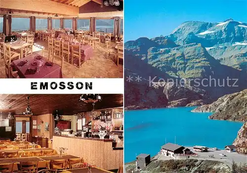 AK / Ansichtskarte Emosson_Martigny_VS Restaurant de la Gueulaz Barrage d Emosson Alpes 