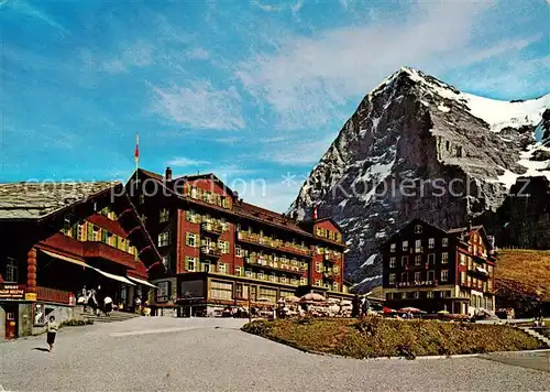 AK / Ansichtskarte Kleine_Scheidegg_Interlaken_BE Berghotels Eigernordwand Berner Alpen 