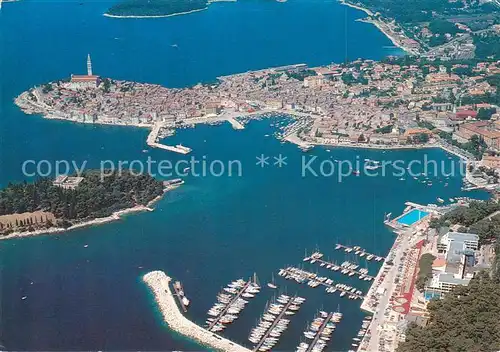 AK / Ansichtskarte 73801337 Rovinj_Rovigno_Istrien_Croatia Fliegeraufnahme 