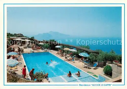 AK / Ansichtskarte 73801339 Massa_Lubrense_Sorrento_IT Residence Gocce di Capri Pool 